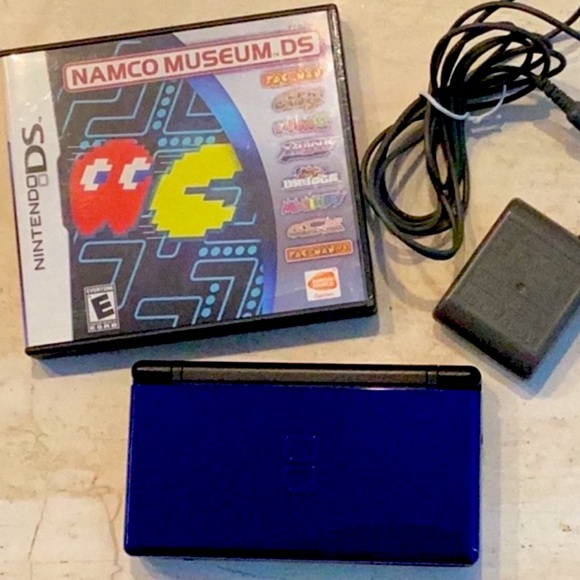 Nintendo Other - Nintendo DS Lite Console & Charger Handheld System Cobalt Blue & Namco Game